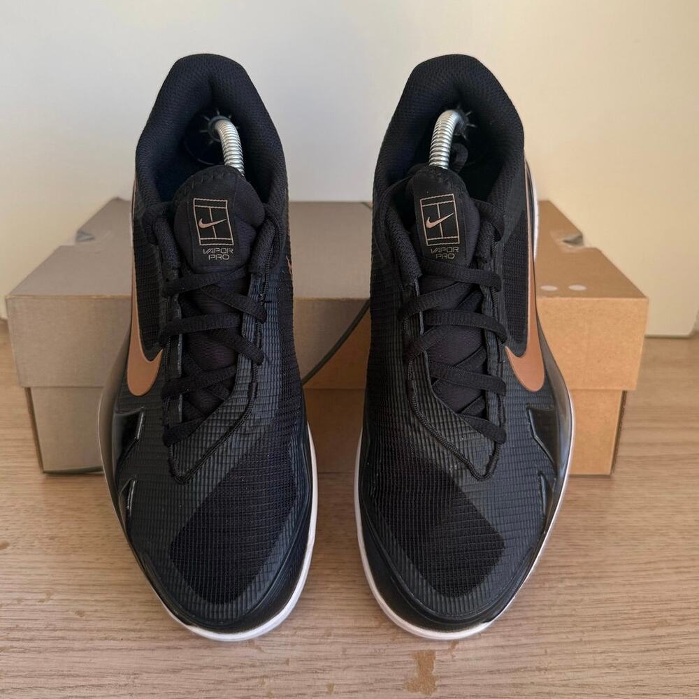 Nike Air Zoom Vapor Pro HC Black/Bronze Women Tennis Shoes CZ0222-024 - Size 7 - Picture 6 of 10
